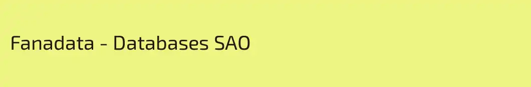 Fanadata - Databases SAO